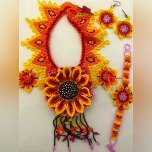 Beaded jewelry set